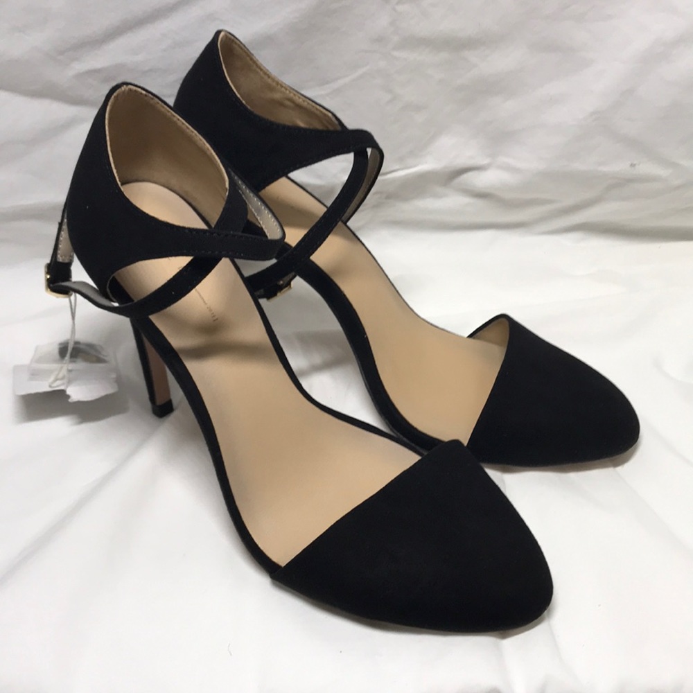ZARA basic high heeled sandals Black